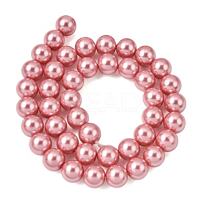 Eco-Friendly Dyed Glass Pearl Round Beads Strands HY-A002-10mm-RB109-1