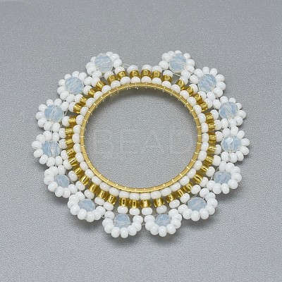 Handmade Woven Pendants GLAA-F102-O04-1
