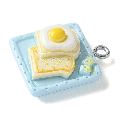 Opaque Resin Pendants LS-RESI-S019-02A-1