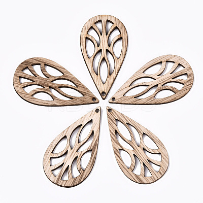 Unfinished Hollow Wood Big Pendants WOOD-N006-92-1