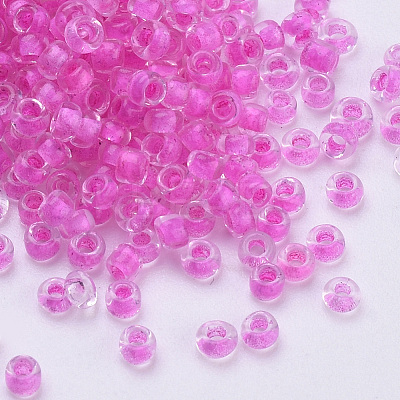 15/0 Inside Colours Glass Seed Beads SEED-Q025-1.5mm-F01-1