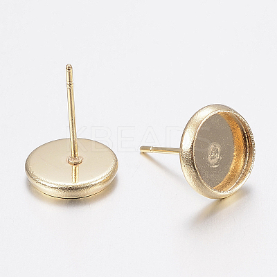 304 Stainless Steel Stud Earring Settings X-STAS-H436-20B-01-1