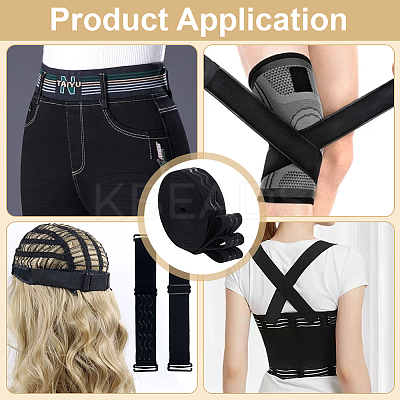 Polycotton Non Slip Knitted Cord SRIB-WH0011-254-1