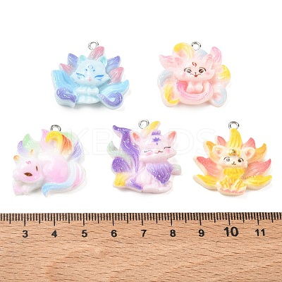 Opaque Resin with Alloy Pendants RE-CBA14F0-01-1
