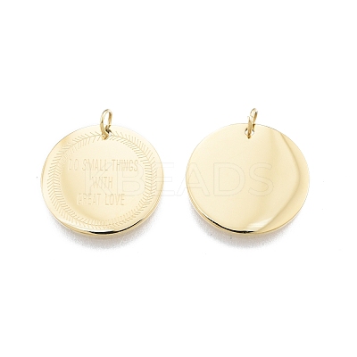 Ion Plating(IP) 304 Stainless Steel Pendants STAS-T060-37G-1