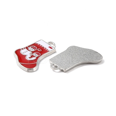Alloy Enamel Pendants ENAM-P030-4P-1