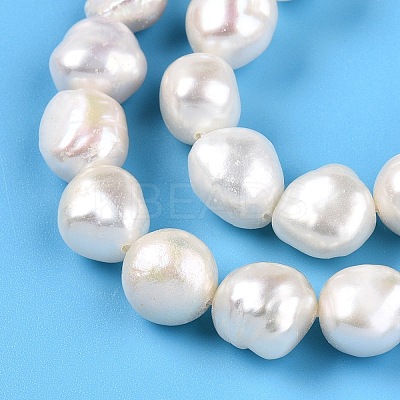 Natural Cultured Freshwater Pearl Beads Strands PEAR-G007-14-01-1
