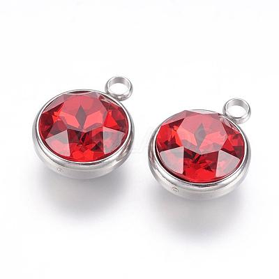 K9 Glass Rhinestone Pendants STAS-F123-26K-1