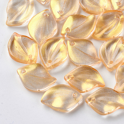 Transparent Spray Painted Glass Pendants GLAA-S054-001B-02-1