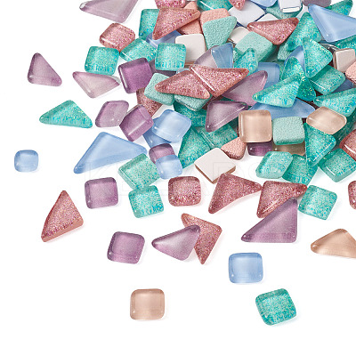 240Pcs 2 Style Transparent Glass Cabochons GLAA-EL0001-02B-1