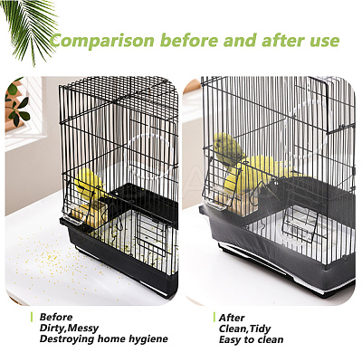 Universal Organza Bird Cage Seed Catcher Net Cover AJEW-WH20020-158B-02-1