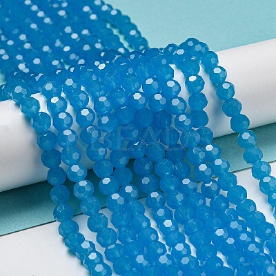 Imitation Jade Glass Beads Stands EGLA-A035-J6mm-D07-1