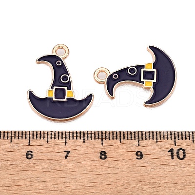 Halloween Theme Alloy Enamel Pendants ENAM-T020-07L-1