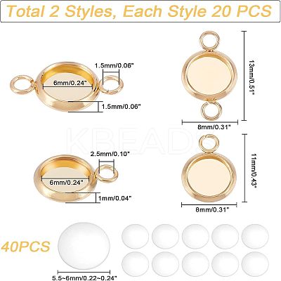 DIY Flat Round Link Connector Making Kits DIY-UN0002-91-1