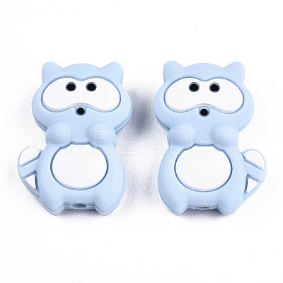 Food Grade Eco-Friendly Silicone Focal Beads LS-SIL-T056-03C-1
