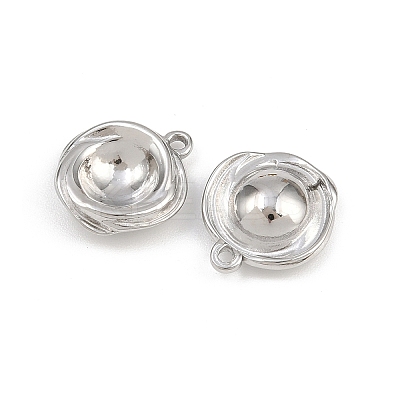304 Stainless Steel Pendant Cabochon Settings STAS-L303-32P-1