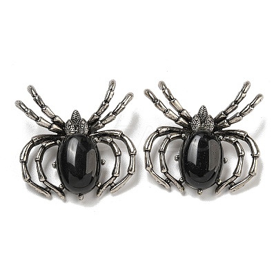 Natural Obsidian Pendants G-G147-05AS-13-1