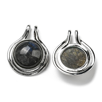 Natural Labradorite Pendants G-M405-06P-1