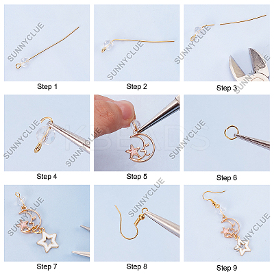 DIY Planet Earring Making Kit DIY-SC0020-17-1