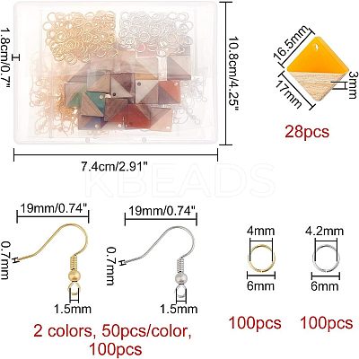 DIY Dangle Earring Making Kits DIY-OC0005-10-1