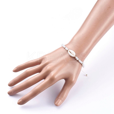 Adjustable Nylon Thread Braided Bead Bracelets BJEW-JB05211-01-1