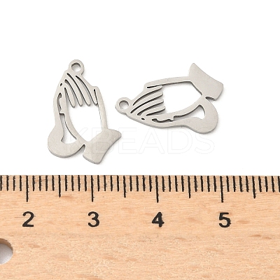 201 Stainless Steel Laser Cut Pendants STAS-P428-12P-1