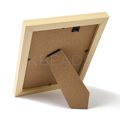 Natural & Synthetic Gemstone Healing Stones Picture Frame Stand AJEW-D308-01A-1