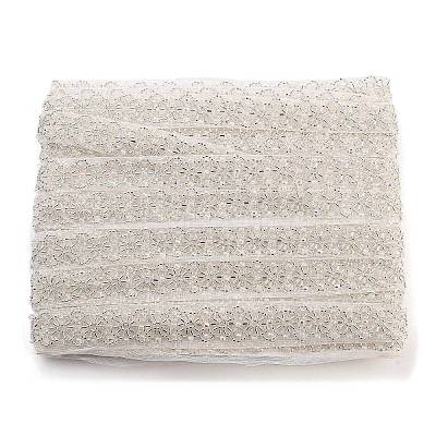 Polyester Flower Lace Trims OCOR-A007-15-1