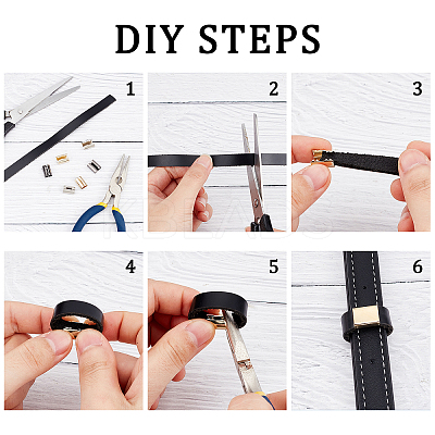 180Pcs 6 Style Iron Ribbon Crimp Ends FIND-WR0004-92-1