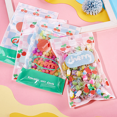 20Pcs 2 Colors Rectangle PET Resealable Packaging Bags ABAG-TA0001-33A-1