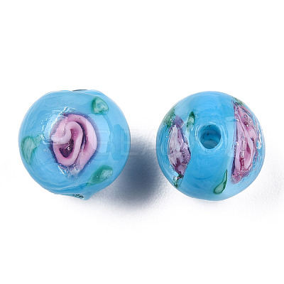 Handmade Lampwork Beads Strands LAMP-N021-45C-1