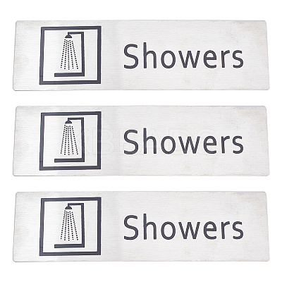 430 Stainless Steel Sign Stickers STAS-GF0001-06E-1