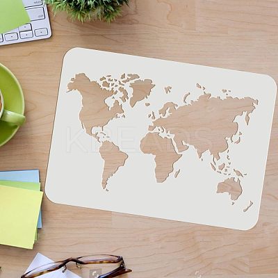 Large Plastic Reusable Drawing Painting Stencils Templates DIY-WH0202-438-1