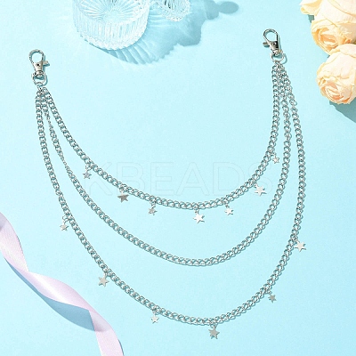 3Pcs Iron Chain Belts HJEW-CJ00080-1