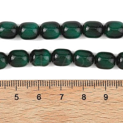 Imitation Tiger Eye Glass Beads Strands X-GLAA-H040-02C-1