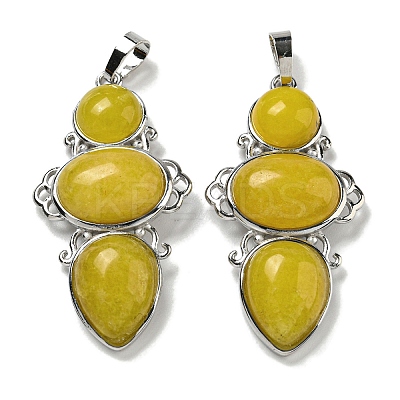 Natural Topaz Jade Pendants G-Q158-04Q-1