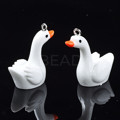 Opaque Resin Pendants X-RESI-S356-067-1
