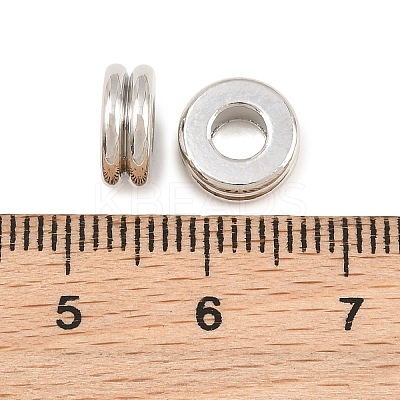 Brass European Beads KK-CBA4154-02P-1