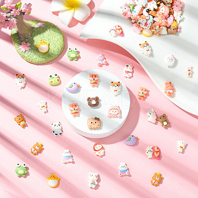 Opaque Resin Cabochons RESI-CJC0011-41-1
