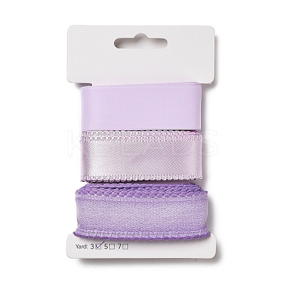 9 Yards 3 Styles Polyester Ribbon SRIB-A014-I04-1