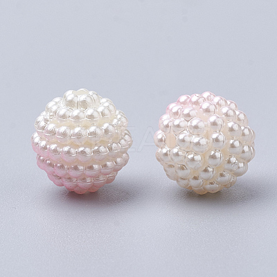 Imitation Pearl Acrylic Beads OACR-T004-10mm-16-1