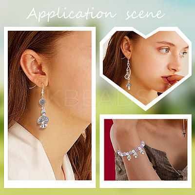 60Pcs 3 Styles Tibetan Style Alloy Pendants TIBEP-SC0002-27-1