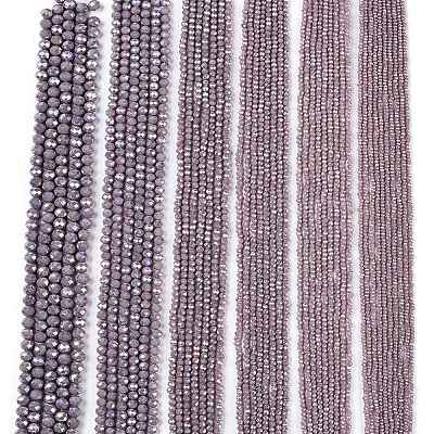 Electroplate Glass Beads Strands LS-EGLA-A044-P4mm-B13-1