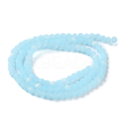 Imitation Jade Glass Beads Strands X1-EGLA-A034-J3mm-MB04-1