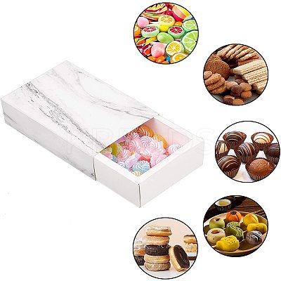 Marble Pattern Paper Drawer Boxes CON-WH0071-06C-1