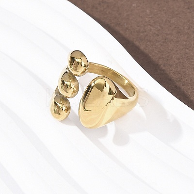 304 Stainless Steel Cuff Rings RJEW-P177-01E-G-1