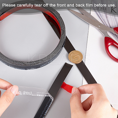 Flexible Self Adhesive Stainless Steel Molding Trim AJEW-WH0258-213B-1