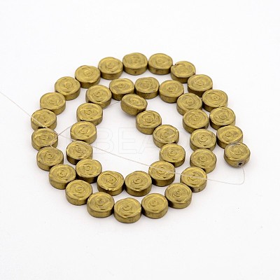 Electroplate Non-magnetic Synthetic Hematite Beads Strands G-J286-16-1