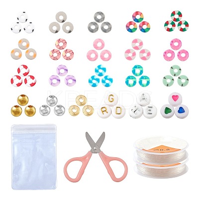 DIY Polymer Clay Beads Bracelet Making Kits DIY-FS0002-29-1