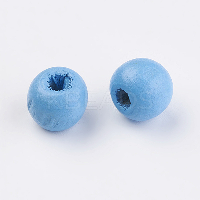 Natural Wood Beads WOOD-Q030-56F-1